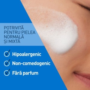 CeraVe Spuma de curatare reechilibranta pentru ten normal si mixt x 148ml - Img 5