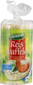 Dennree Rondele BIO din orez expandat cu sare, fara gluten x 100 grame