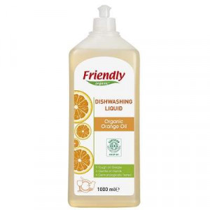 Friendly Detergent manual organic de vase cu ulei de portocale x 1000ml