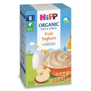 Hipp Organic Cereale cu lapte, fructe si iaurt x 250 grame