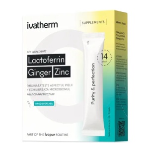 Ivatherm Lactoferrin Ginger Zinc x 14 plicuri orodispersabile