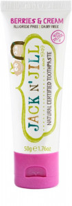 Jack n'Jill Pasta de dinti naturala pentru copii cu aroma de Berries & Cream x 50 grame