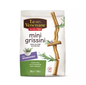 LeVeneziane Mini grisine fara gluten cu rozmarin x 250 grame