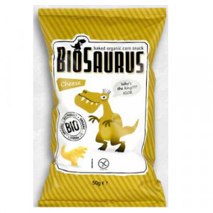 Little Angel Biosaurus Pufuleti din porumb si branza, fara gluten x 50 grame