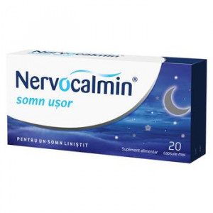 Nervocalmin Somn Usor cu Valeriana x 20 capsule moi