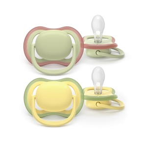 Philips Avent Suzeta Ultra Air Multicolor, de la 18 luni x 2 bucati, cod SCF349/50