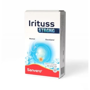 Sanvero Irituss Strong cu mentol si eucaliptol x 30 comprimate de supt