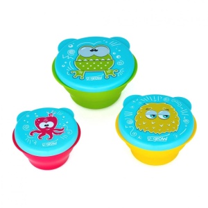 U-Grow Set de 3 boluri cu capac