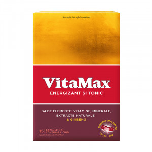 Vitamax energizant si tonic x 15 capsule moi