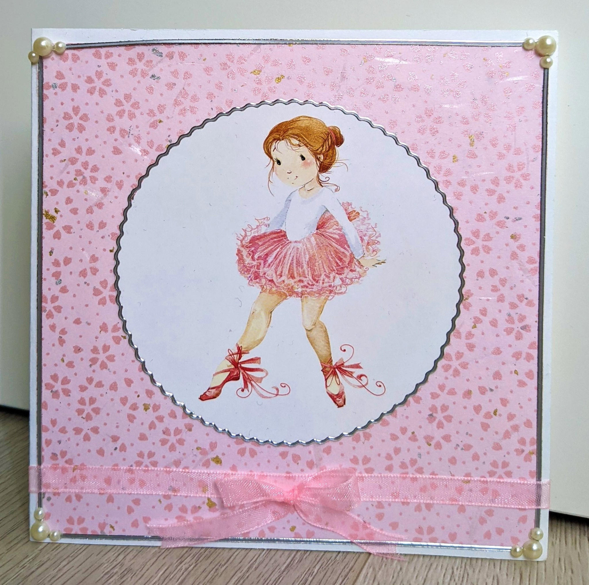 Kaart met ballerina