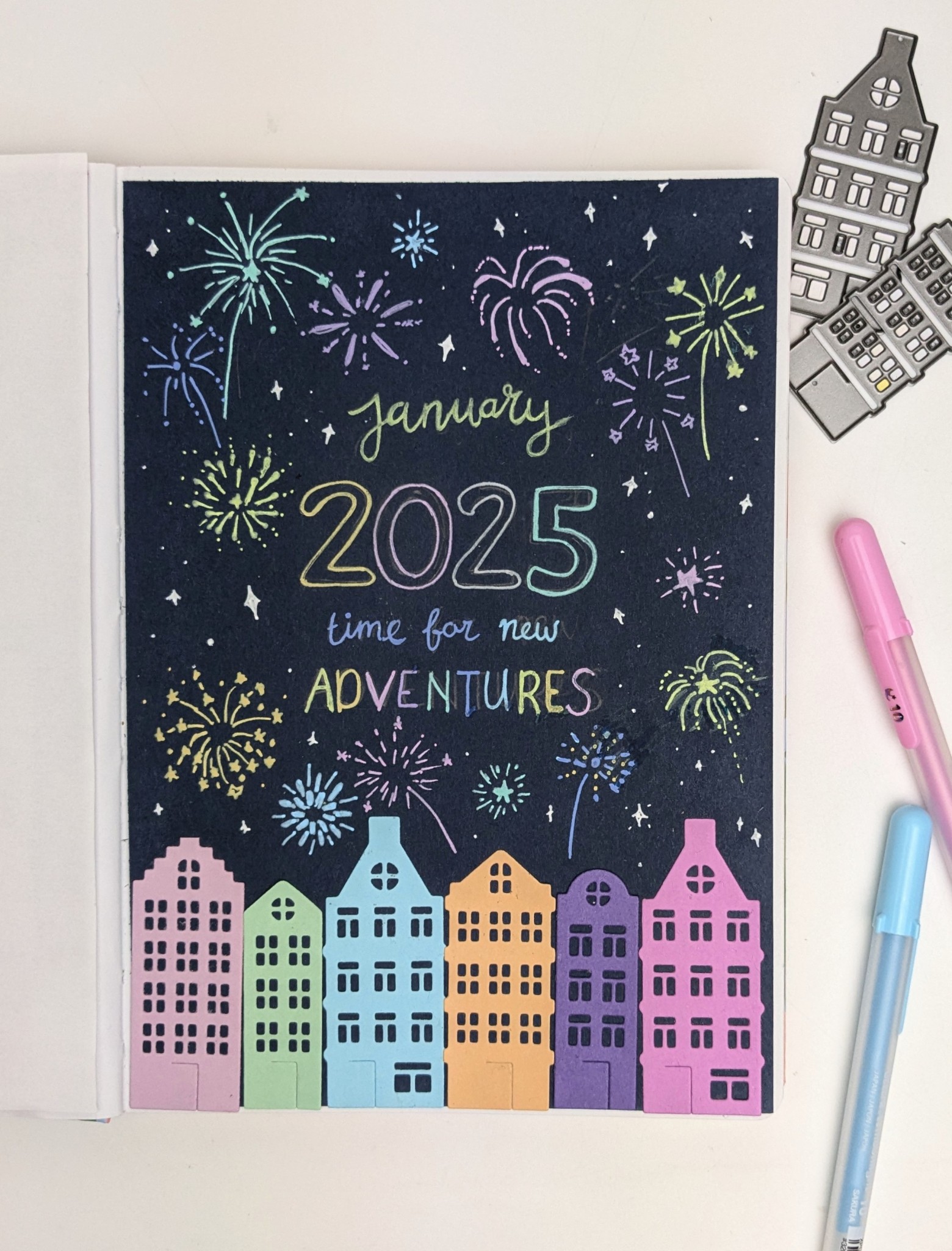 Journal Januari met Vuurwerk