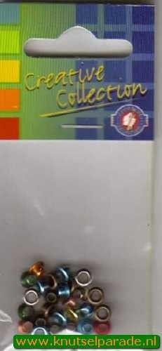 Eyelets metallic assortiment pastel 25 stuks nr. 20413/11 (Locatie: 5RC1 )