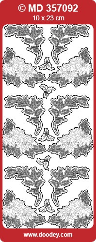 Stickervel goud blaadjes MD357092 (Locatie: u085)