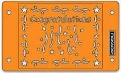 Fiskars Embossing Stencil Set Congratulations 5673 (Locatie: M71)