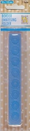 Nellie Snellen embossing folder Xmas Biscuits Border BOF008