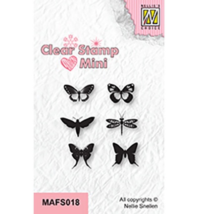 Nellie Snellen Mini Stamp Butterflies 2 MAFS018 (Locatie: h334)