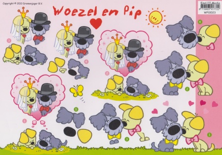 Knipvel Woezel en Pip Liefde WP10023 (Locatie: 2848)