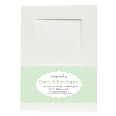 Dovecraft Window Card, 10 kaarten en enveloppen DCCE009 (Locatie: K3)