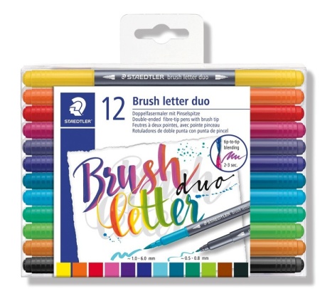 Staedtler Brush lettering duo set - 12 duo pennen (Locatie: KB)