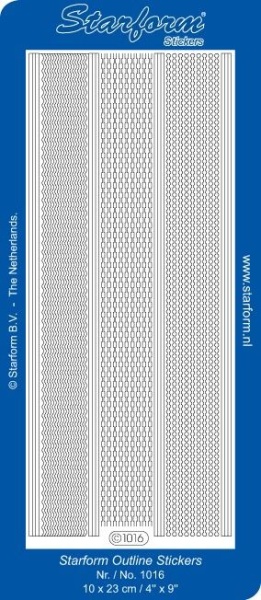 Starform sticker, edge, lifht blue, 1016 (Locatie: U163 )
