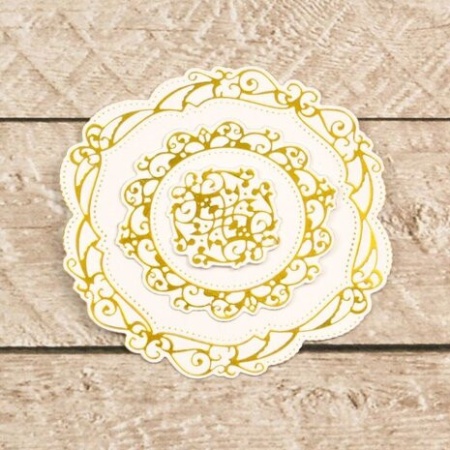 Couture Creations Nesting Circular Flourished Frames snij- foil- en embosmal CO726463 (Locatie: i057)