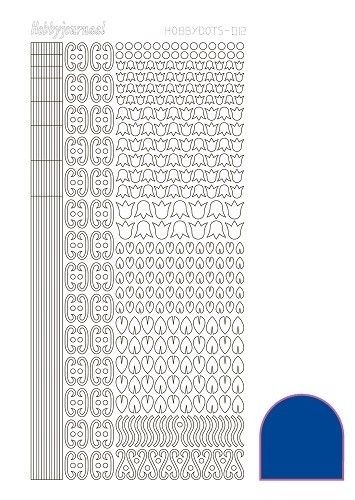 Hobbydots stickervel blauw STDA121 (Locatie: N252)