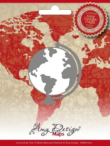 Amy Design snij- en embosmal Globe ADM10002 (Locatie: M88)
