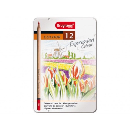 Bruynzeel expression kleur potloden in blik x12 (Locatie: KB)
