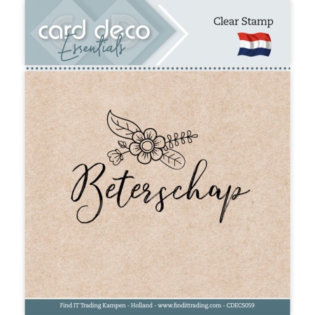 Card Deco Clear Stamp Beterschap CDECS059 (Locatie: nn191)