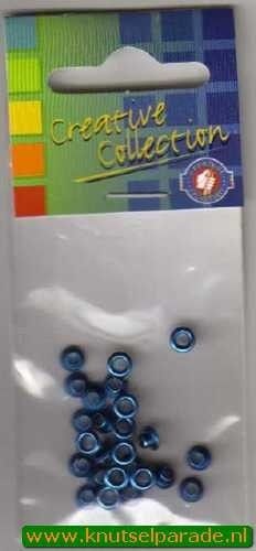 Eyelets metallic blauw 25 stuks nr. 20413/00 (Locatie: 1B )