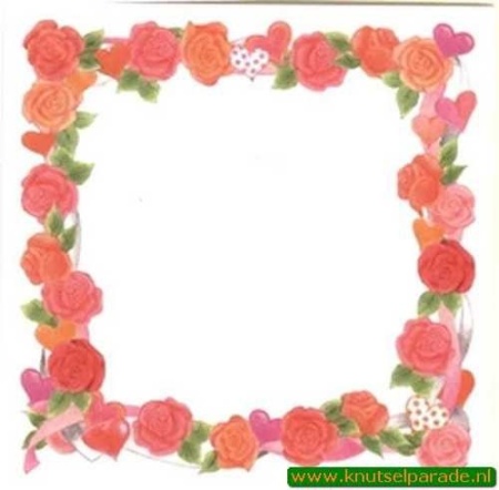 Mireille dubbele kaart en envelop creme passepartout rozen 3 stuks (Locatie: OO062 )