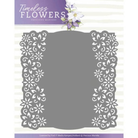 Precious Marieke snij- en embosmal Timeless Flowers - Clematis Frame PM10117 (Locatie: M054)