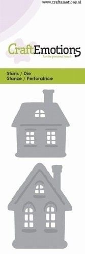 CraftEmotions snij- en embosmal Huisjes 115633/0133 (Locatie: K181)