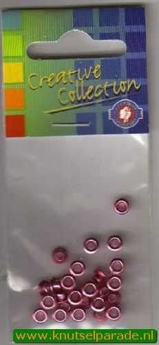 Eyelets metallic roze 25 stuks nr. 20413/08 (Locatie: 5RC1 )