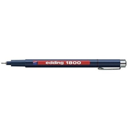 Fineliner Profipen Edding 1800-01 kleur blauw (Locatie: KB)