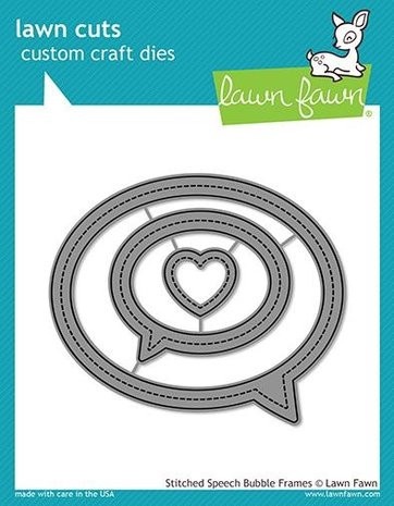 Lawn Fawn snijmal Stitched Speech Bubble Frames LF1991 (Locatie: j450)