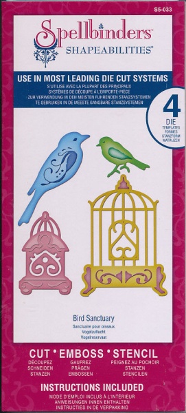 Spellbinders snij- en embosmal Bird Sanctuary S5-033 (Locatie: U366)