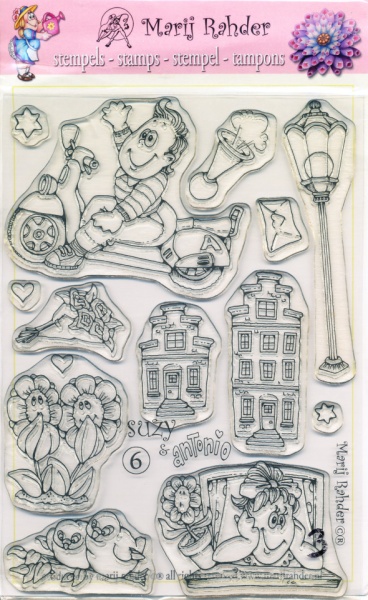 Marij Rahder Clear stamp - Suzy 6 (Locatie: 1239)