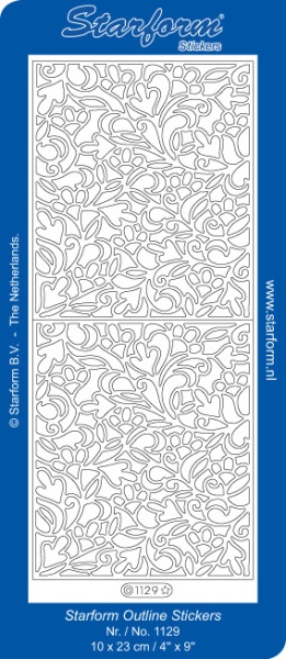 Starform stickervel goud achtergrond 1129 (Locatie: T039)
