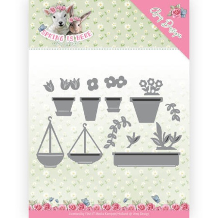 Amy Design snij- en embosmal Flowerpots ADD10169 (Locatie: M153)