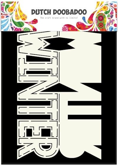 Dutch Doobadoo Card Art Text 'Winter' A5 stencil 470.713.642 (Locatie: 1347)