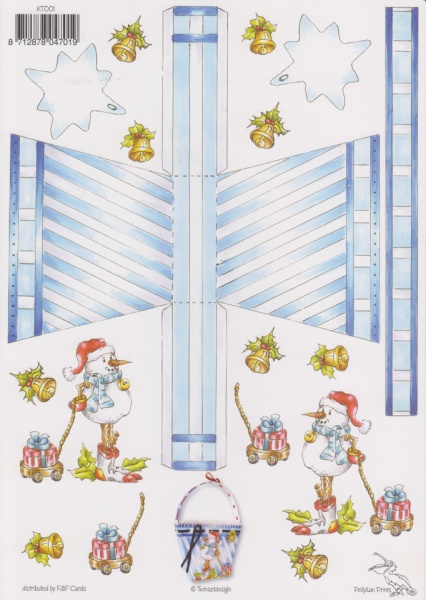 F&F Cards tasje kerst KT001 (Locatie: 2679)