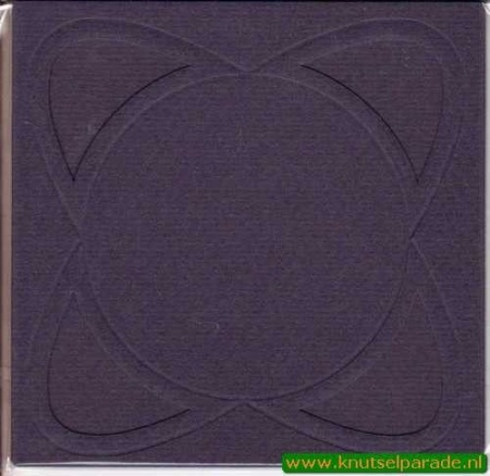 Lomiac dubbele kaart d.blauw met open figuurrand 3 stuks LC3103 (Locatie: Y037)