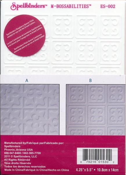 Spellbinders reversible embossing folder 2 designs EL-002 (Locatie: T139)