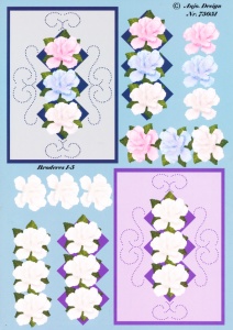 Anjo. Desgin knipvel bloemen 75051 (Locatie: 1221)