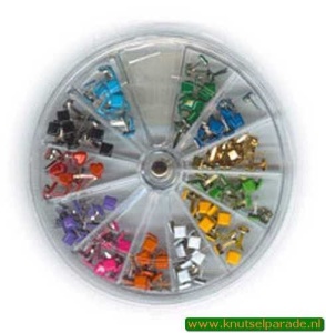 Brads assortie 180 stuks vierkant 10828/99 (Locatie: K2)