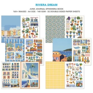 Ciao Bella Junk Journal A4 Riviera Dream Ephemera Book CBB027 (Locatie: 5737)  - Img 3