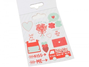 Dovecraft love glitter stickerbook, 8 sheets (Locatie:) - Img 2