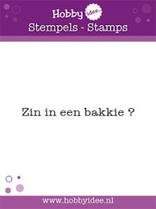 Hobby-Idee clearstamp Zin in een bakkie? HI-STAMP-0064 (Locatie: NN279)