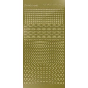Hobbydots stickervel glanzend goud STDMSP017 (Locatie: b329)